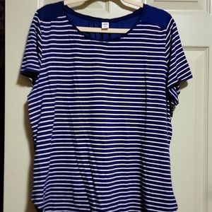 Blue striped shirt